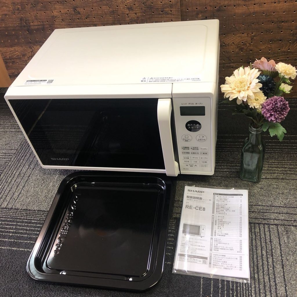 AA◇完動品☆ SHARP シャープ 電子レンジ RE-CE8-KW 2021年製 オーブン 