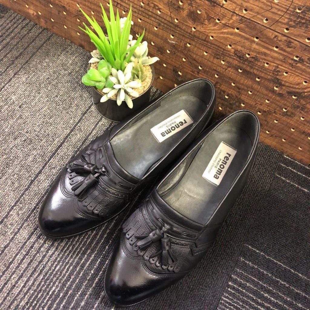 AA◇レノマ renoma chaussures dhomme PARIS タッセルローファー 