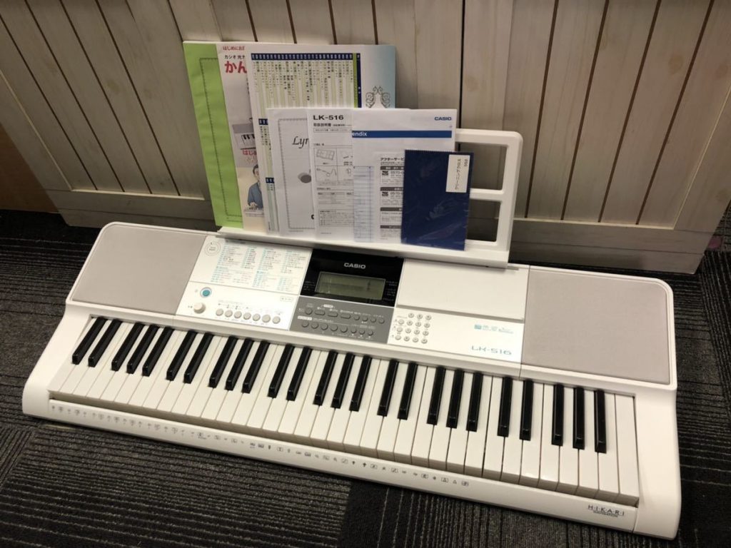 完動品!! 2018年製 CASIO カシオ LK-516 光ナビゲーション 取扱説明書付き キーボード 電子ピアノ