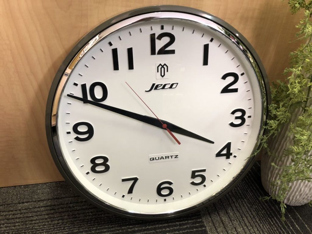 JECO QUARTZ JAPAN 掛け時計 昭和レトロ - 掛時計/柱時計